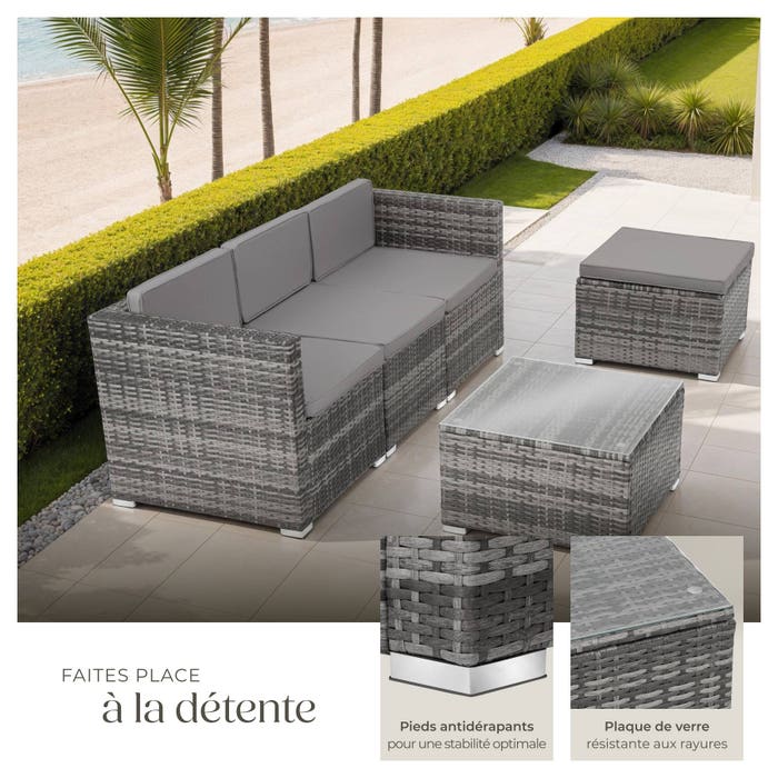 Salon en rotin Lignano