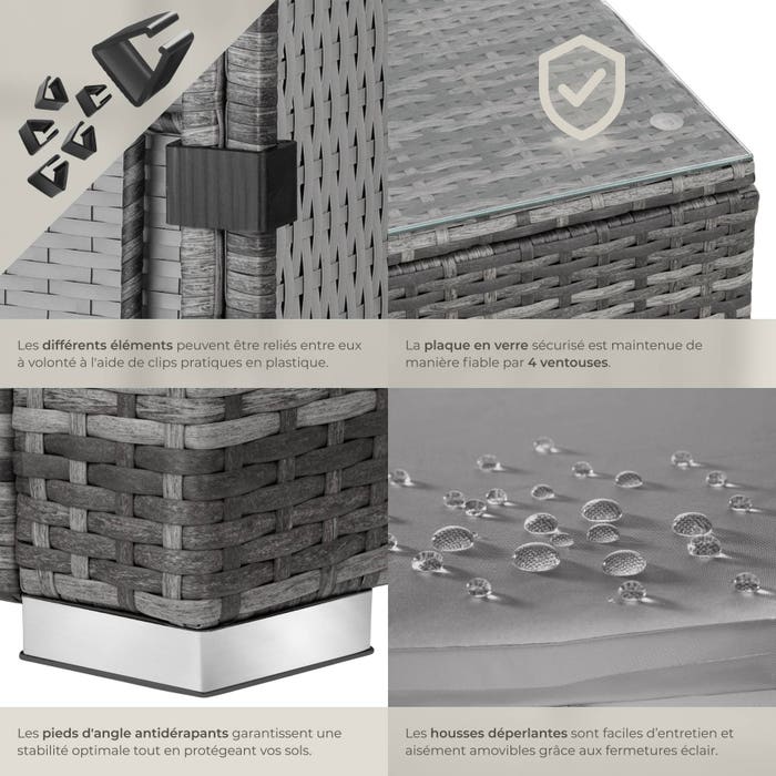 Salon en rotin Lignano