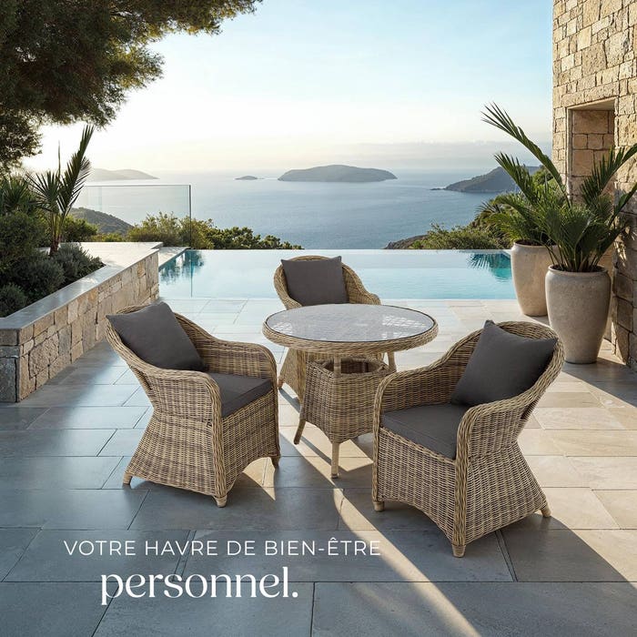 Salon de jardin ZURICH 3 places