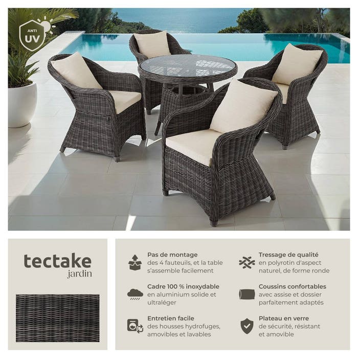 Salon de jardin ZURICH 4 places
