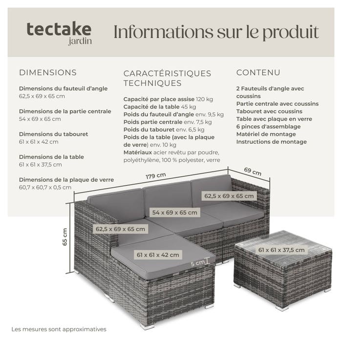 Salon en rotin Lignano