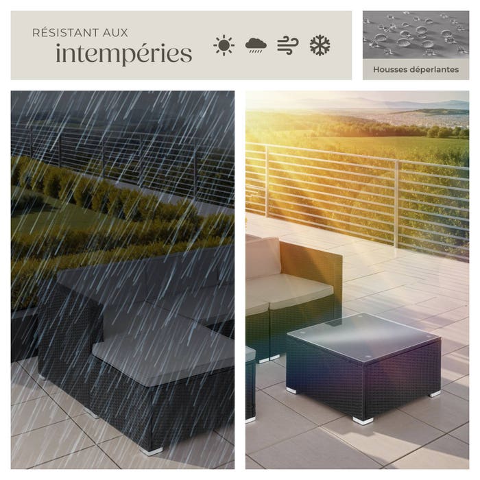 Salon en rotin Lignano