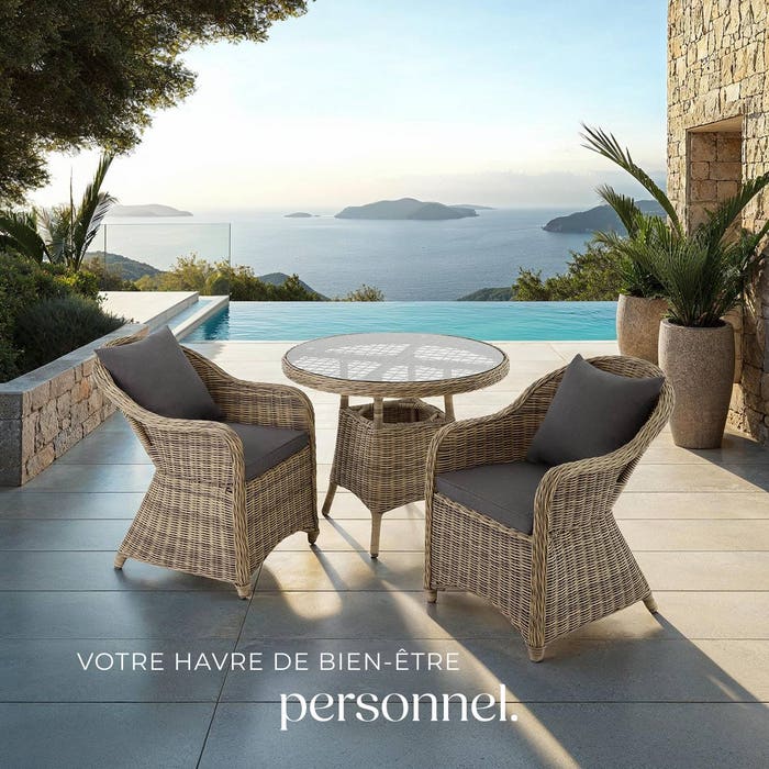 Salon de jardin ZURICH 2 places