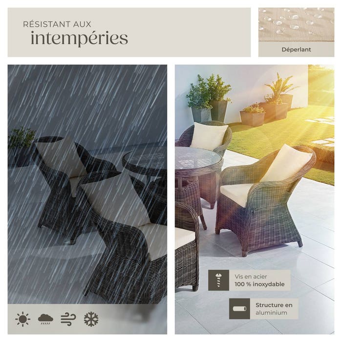 Salon de jardin ZURICH 4 places