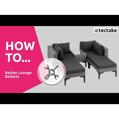 Salon en rotin avec cadre en aluminium Bellaria 